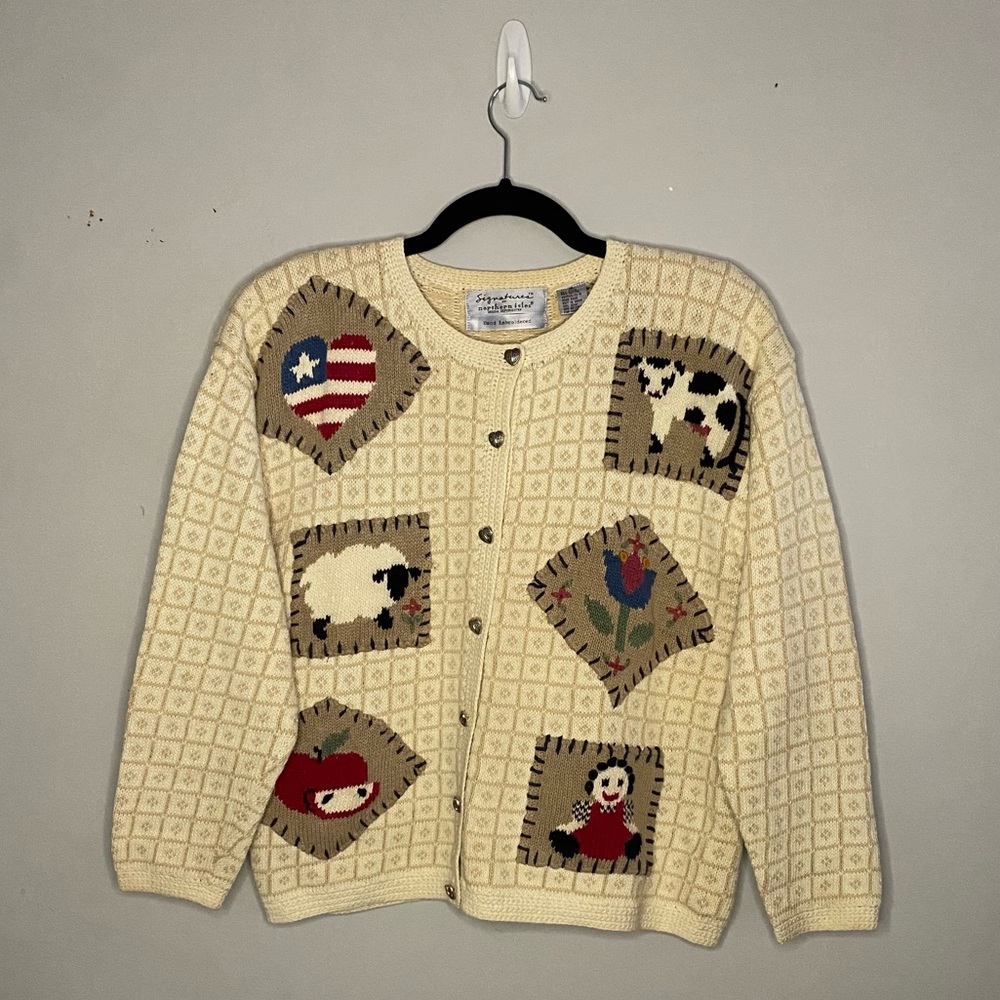 Cute Patchwork Cardigan - Picture 6 of 6
